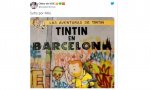 Tintín en Barcelona, sufre por Milú