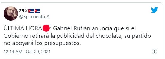 Rufián chocolate