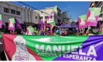 Manifestación en defensa de Manuela