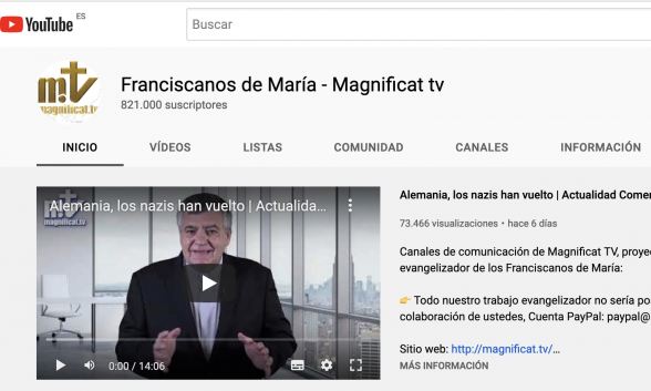 Google—Youtube restaura el canal del padre Santiago Martí...