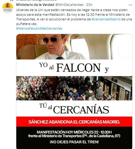 YO AL FALCON Y TÚ AL CERCANÍAS