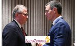 Pedro Sánchez se reúne con el Director General de Astrazeneca, Leif Johansson