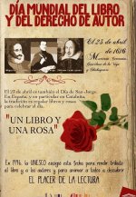 Día del Libro. El 23 de abril murieron Cervantes y Shakespeare.