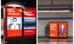 Campaña en el metro de Madrid