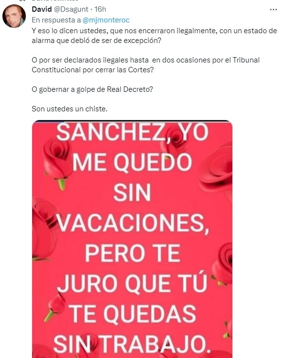 sanchez sin trabajo