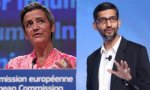 Margrethe Vestager y Sundar Pichai