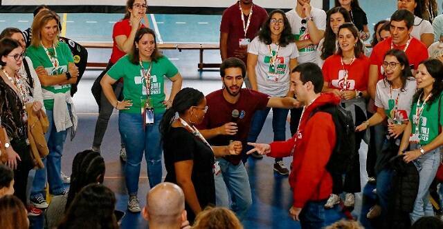 Encuentro de jóvenes voluntarios de la JMJ de Lisboa... cientos de miles acuden a Portugal en agosto de 2023