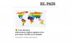 Ahí va, en portada, a todo trapo: "Una ofensiva ultraconservadora apunta a las personas LGTBI en el mundo"