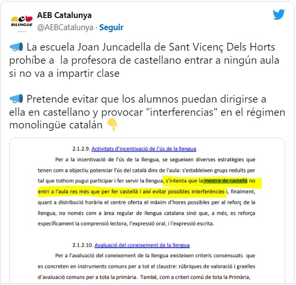 Interferencias entre el castellano y el catalán