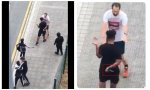 Está pasando en las calles españolas: un grupo de jóvenes intenta intimidar a un padre que paseaba a su hijo en un carrito