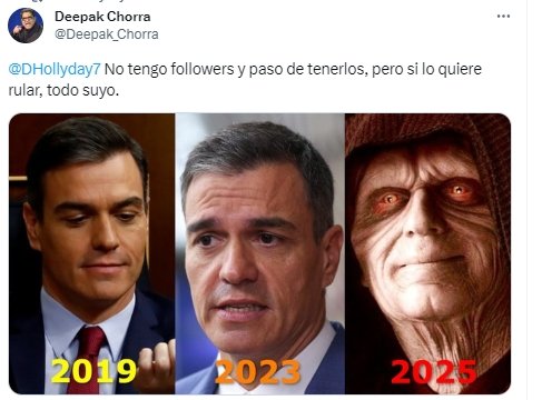 evolución Sánchez