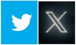 A la izquierda, el logo de twitter hasta ahora y el adelanto del nuevo