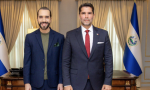 El presidente de El Salvador, Nayib Bukele, y Eduardo Verástegui (Foto de Twitter)