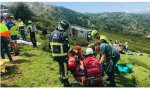 Covadonga. Esta vez ALSA no pudo evitar que se viera el coche accidentado y su propia marca