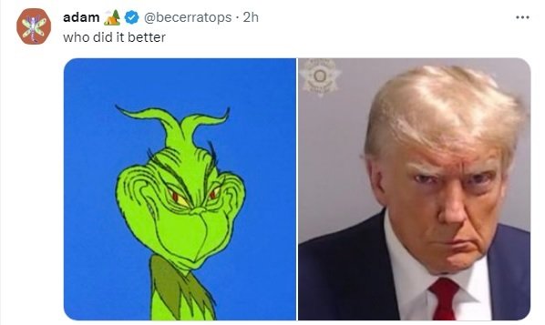 meme El Grinch y Trump