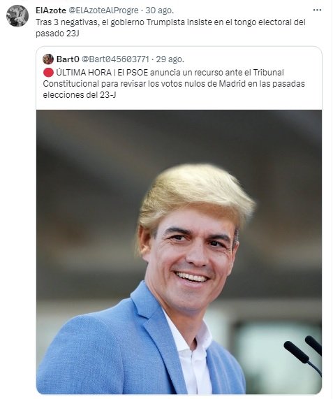 Meme Sánchez Trump