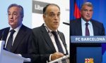 Florentino Pérez y Joan Laporta, los únicos que no han dejado de defender la Superliga, tan criticada por Javier Tebas